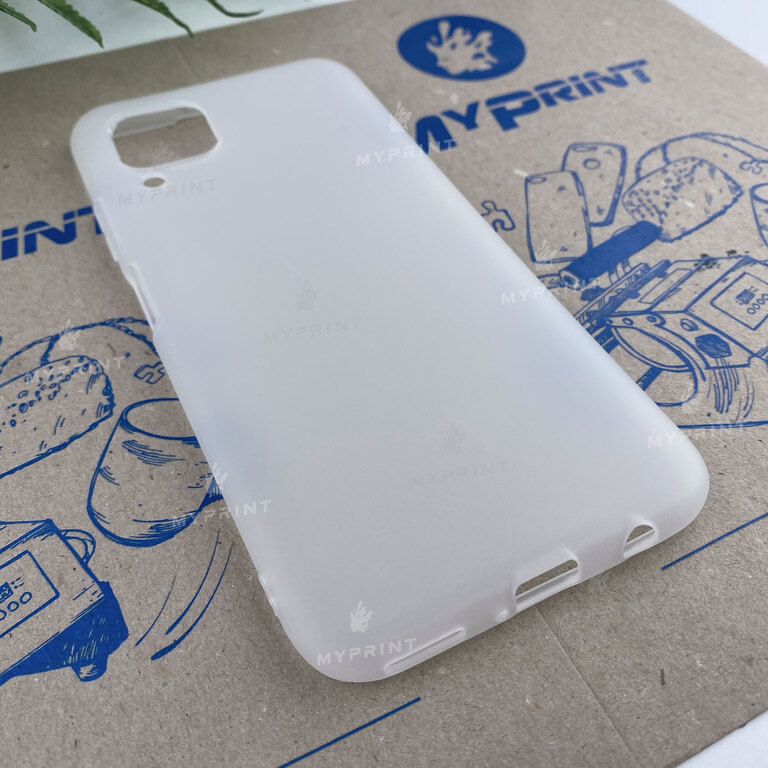 Silicone case for Huawei P40 Lite / Nova 6 SE white (6588)  Silicone case for Huawei P40 Lite / Nova 6 SE white (6588)
