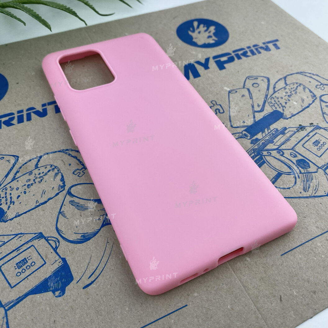Чехол силиконовый для Samsung S10 Lite розовый (6635) - фото 2 Чехол силиконовый для Samsung S10 Lite розовый (6635) - фото 2 - Чехлы для УФ печати