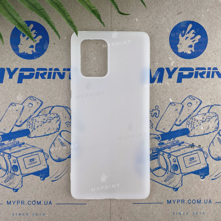 Чохол силіконовий для Samsung S10 Lite білий (6637) 