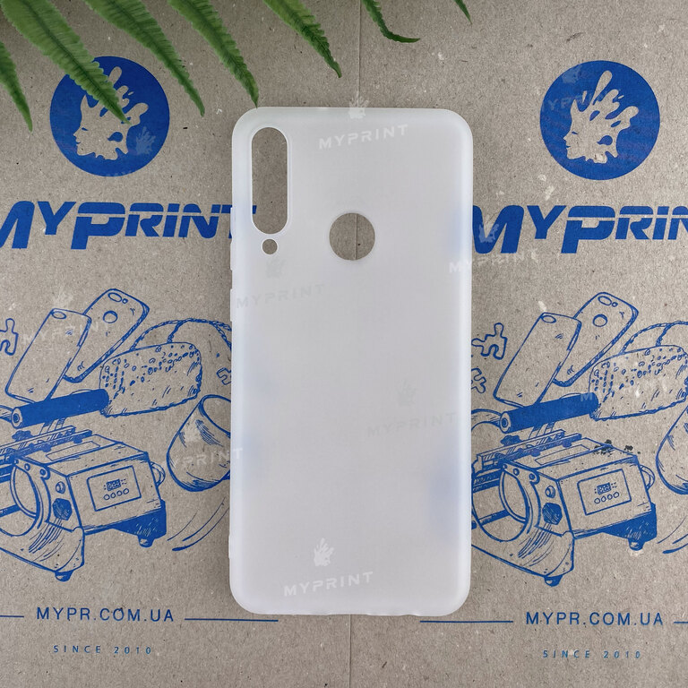 Чохол силіконовий для Huawei Y6p білий (6603)  Чохол силіконовий для Huawei Y6p білий (6603)