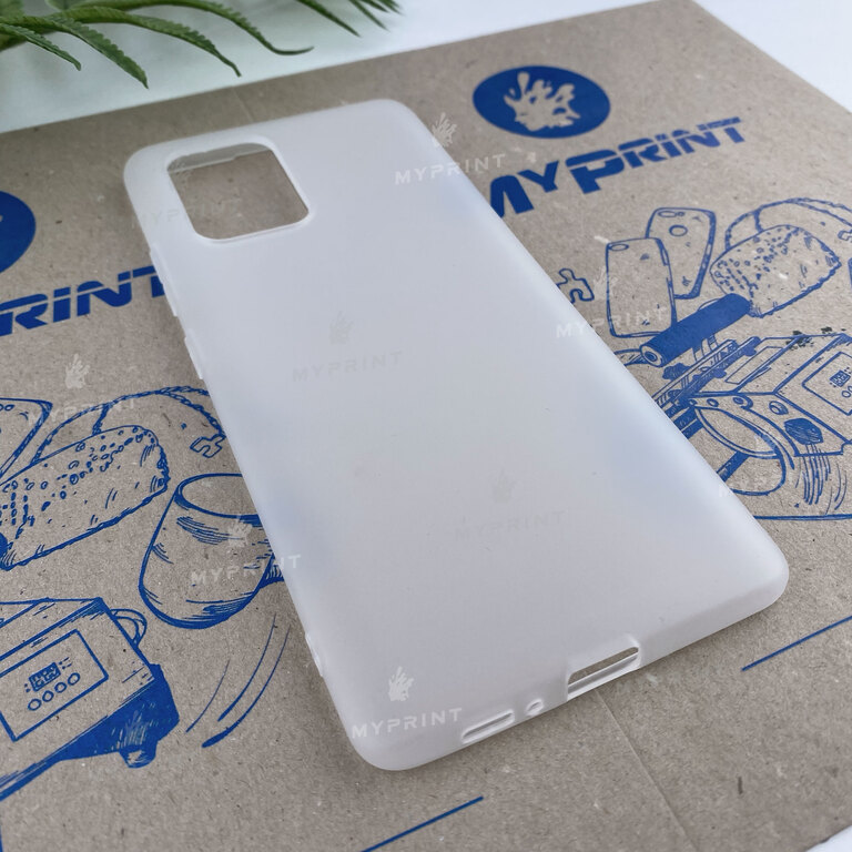 Чохол силіконовий для Samsung S10 Lite білий (6637) 