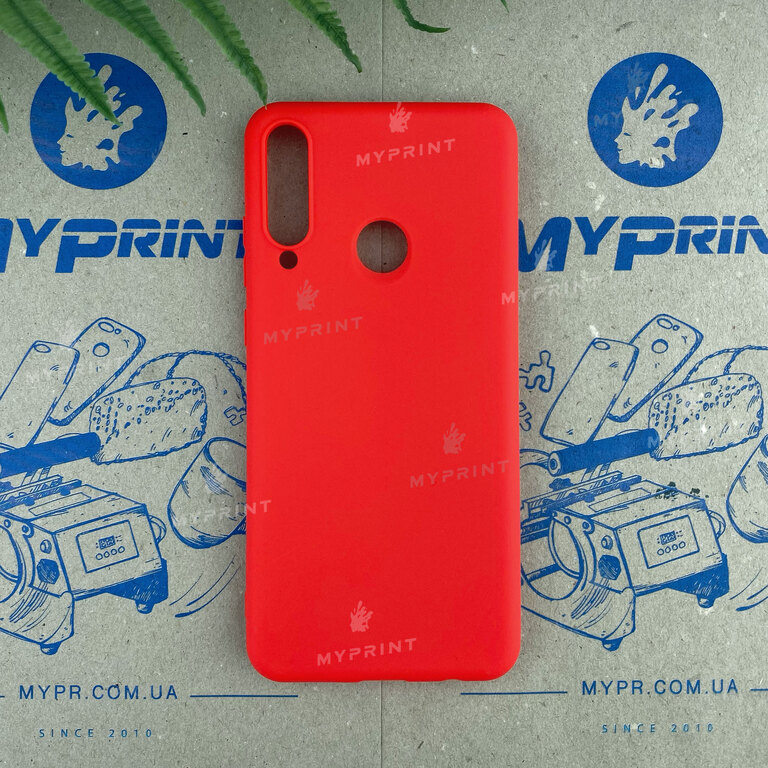 Silicone cover for Huawei Y6p red (6602)  Silicone cover for Huawei Y6p red (6602)