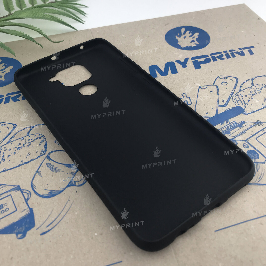 Silicone cover for Xiaomi Redmi Note 9 / Redmi 10X black (6467) - фото 4 Silicone cover for Xiaomi Redmi Note 9 / Redmi 10X black (6467) - фото 4 - Covers for UV printing