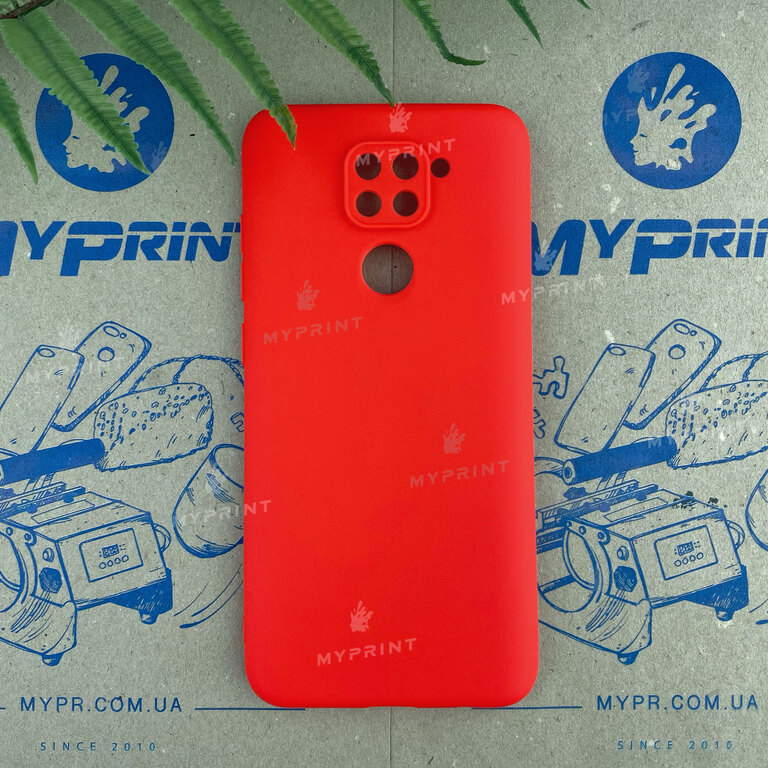 Чехол силиконовый для Xiaomi Redmi Note 9 / Redmi 10X красный (6657)  Чехол силиконовый для Xiaomi Redmi Note 9 / Redmi 10X красный (6657)