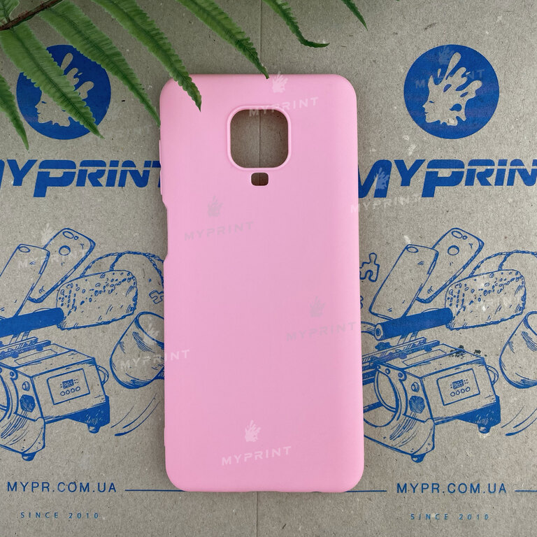 Чохол силіконовий для Xiaomi Redmi Note 9s / Note 9 Pro / Note 9 Pro Max рожевий (6659) 