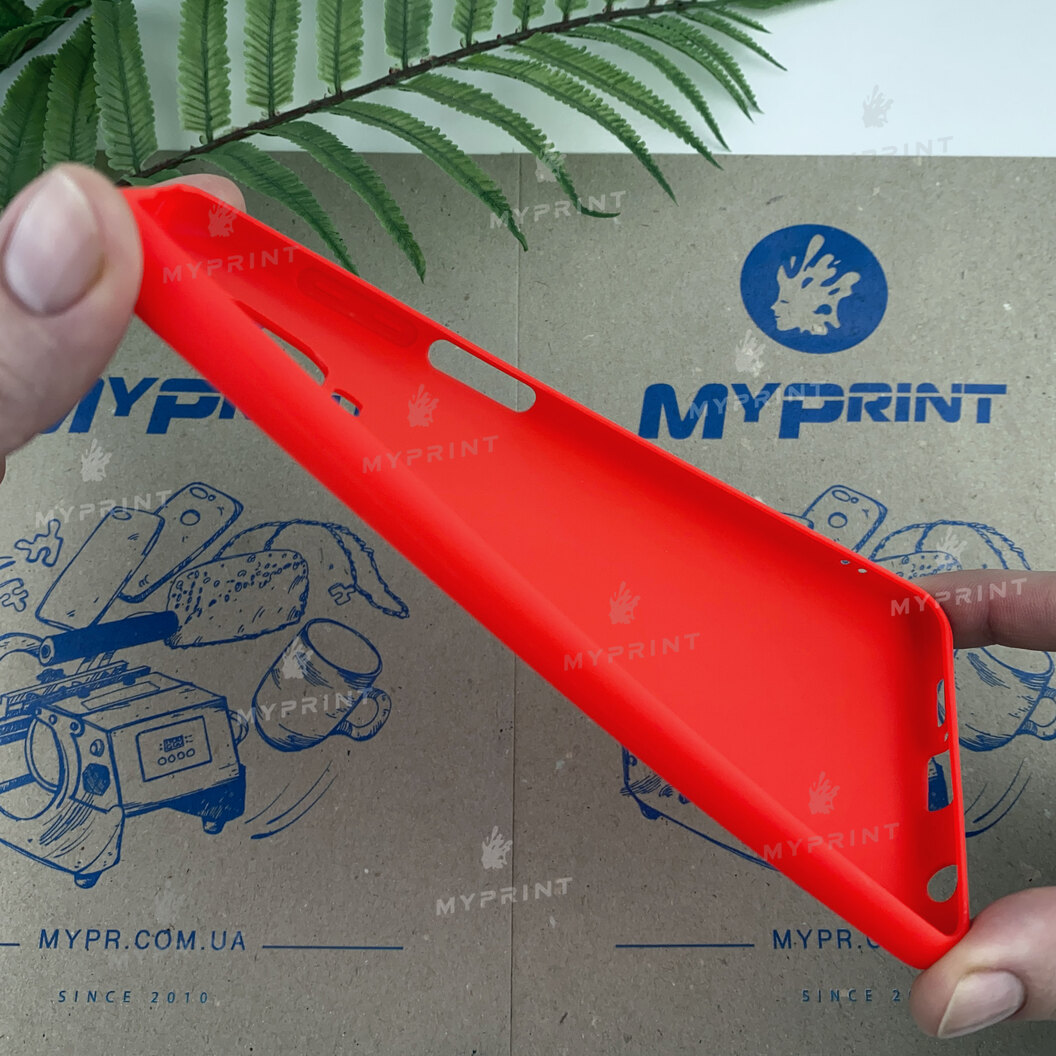 Чохол силіконовий для Xiaomi Redmi Note 9s / Note 9 Pro / Note 9 Pro Max червоний (6660) - фото 3 Чохол силіконовий для Xiaomi Redmi Note 9s / Note 9 Pro / Note 9 Pro Max червоний (6660) - фото 3 - Чохли для УФ друку
