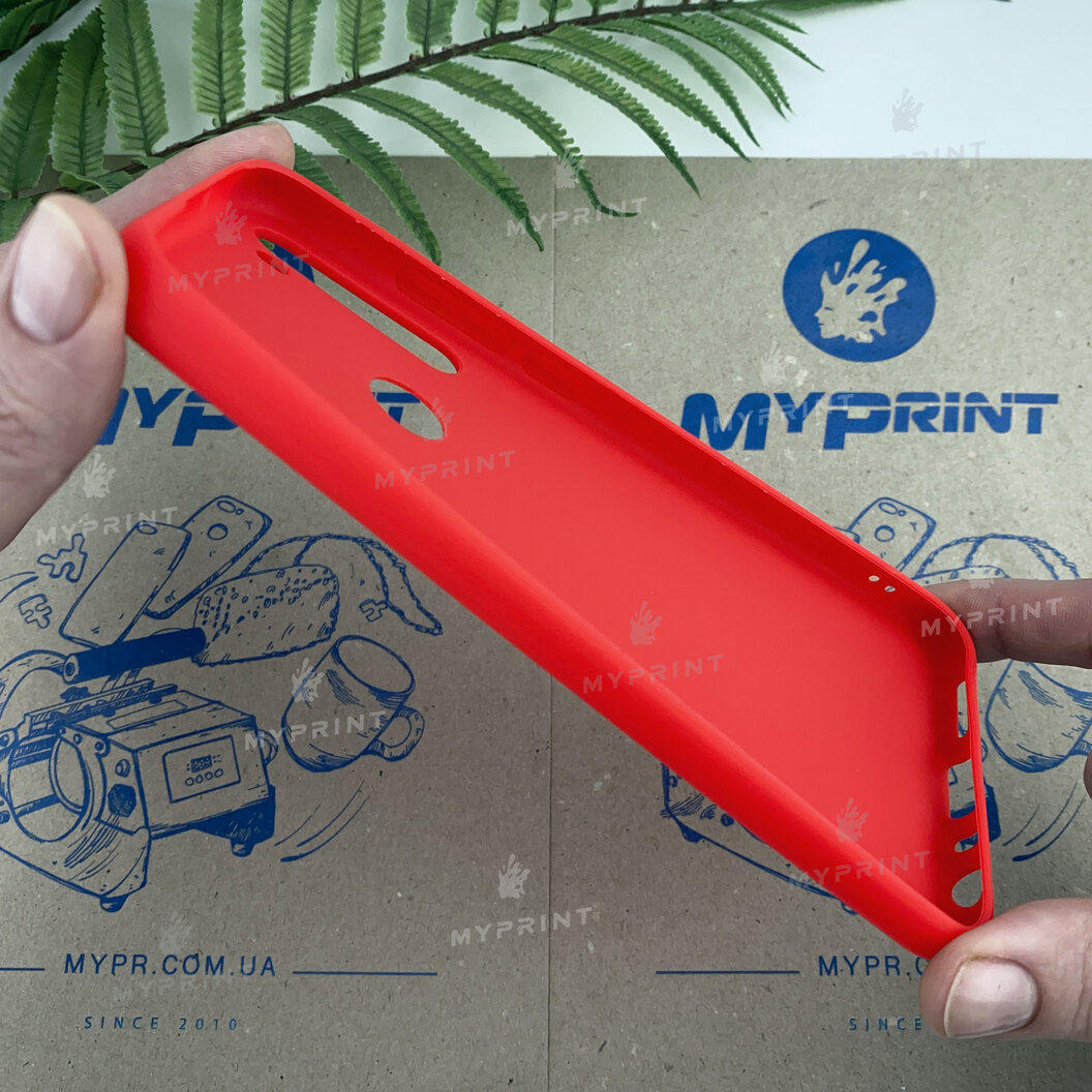 Чохол силіконовий для Xiaomi Redmi Note 8T червоний (6654) - фото 3 - Чохли для УФ друку