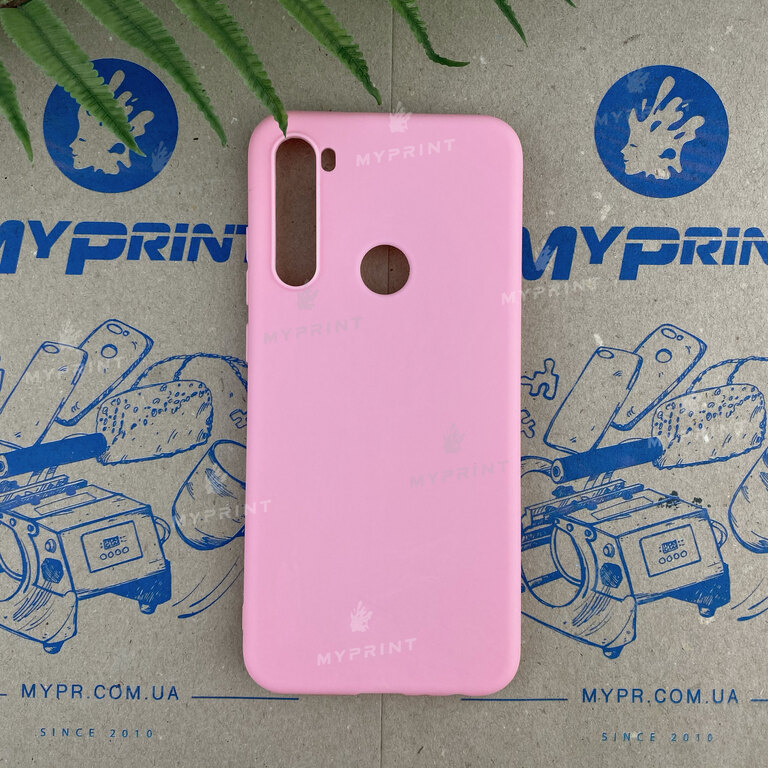 Чохол силіконовий для Xiaomi Redmi Note 8T рожевий (6653) 