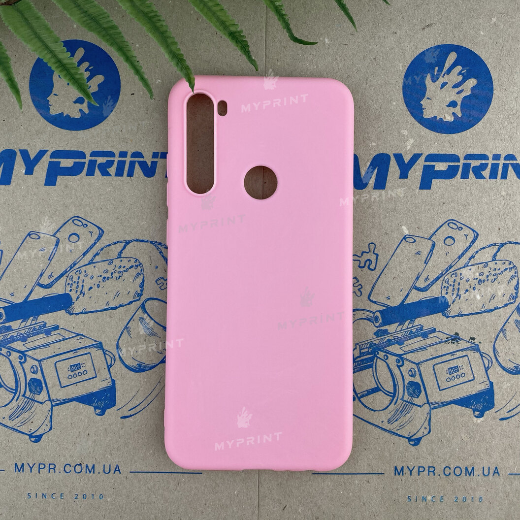 Чохол силіконовий для Xiaomi Redmi Note 8T рожевий (6653) - фото 1 - Чохли для УФ друку