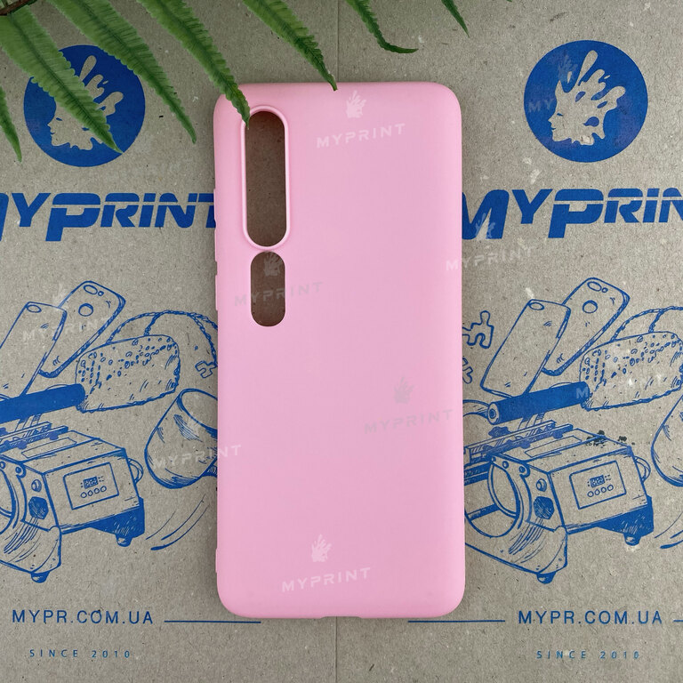 Чохол силіконовий для Xiaomi MI 10 / MI 10 Pro рожевий (6638) 