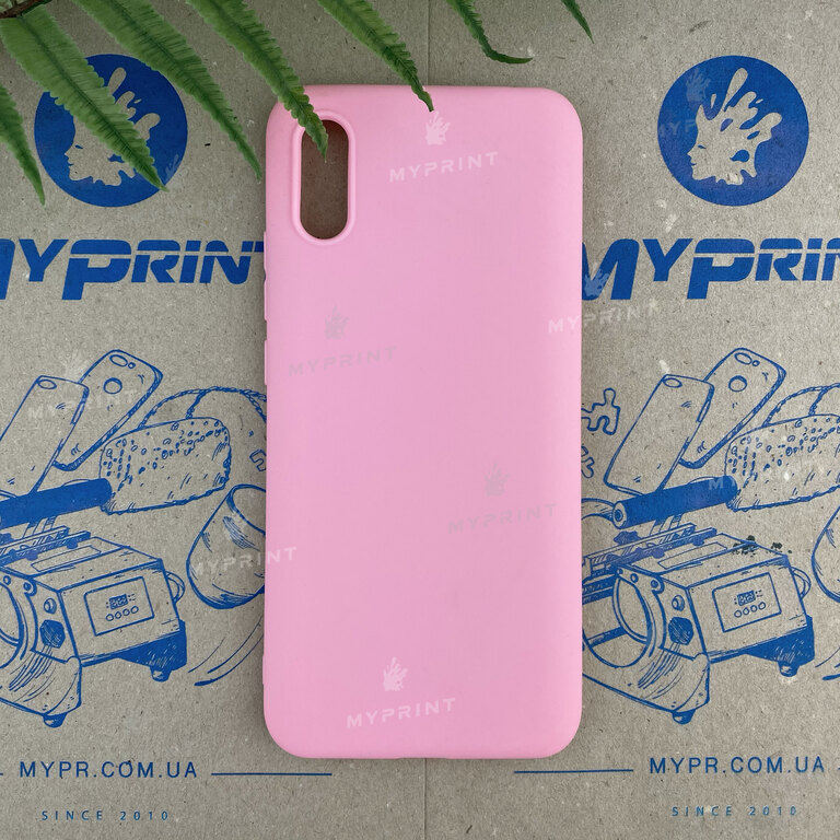 Чохол силіконовий для Xiaomi Redmi 9a рожевий (6645) 