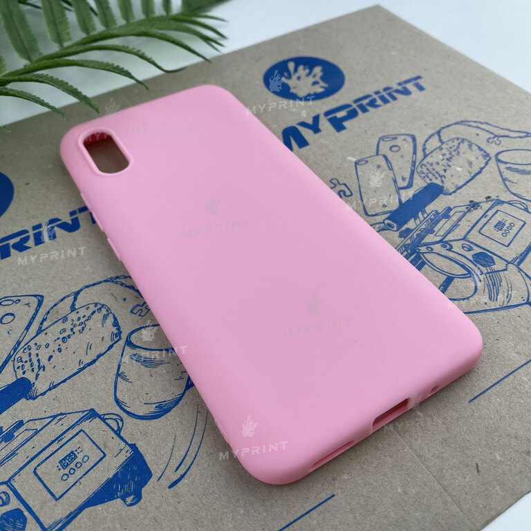 Чохол силіконовий для Xiaomi Redmi 9a рожевий (6645) 