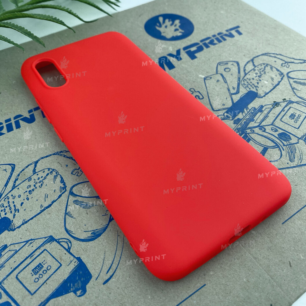 Чохол силіконовий для Xiaomi Redmi 9a червоний (6646) - фото 2 Чохол силіконовий для Xiaomi Redmi 9a червоний (6646) - фото 2 - Чохли для УФ друку