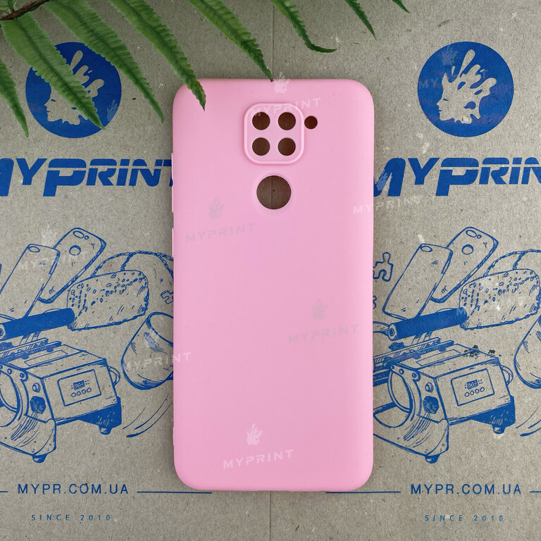 Чехол силиконовый для Xiaomi Redmi Note 9 / Redmi 10X розовый (6656) 