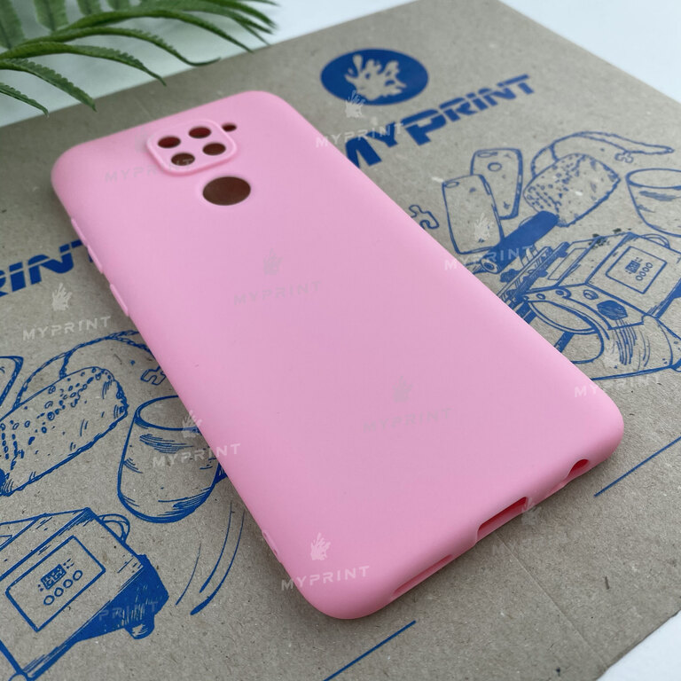 Чехол силиконовый для Xiaomi Redmi Note 9 / Redmi 10X розовый (6656) 