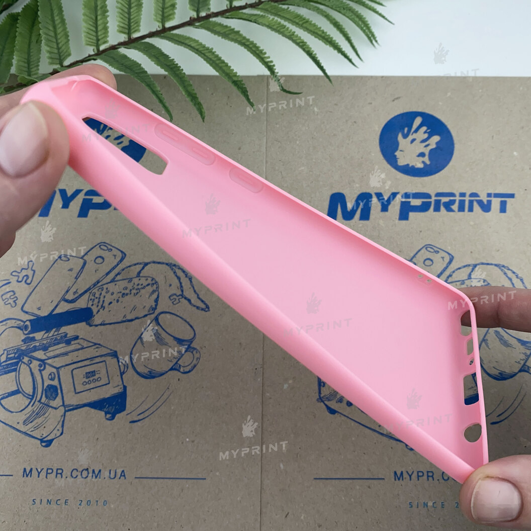 Чохол силіконовий для Samsung Note 10 Lite рожевий (6631) - фото 3 - Чохли для УФ друку