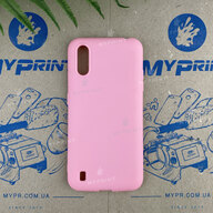 Чохол силіконовий для Samsung A01 / M01 рожевий (6688) - фото 1 - Чохли для УФ друку