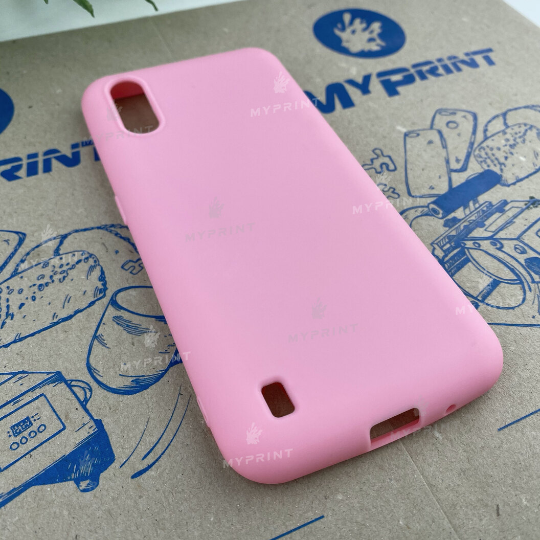 Чохол силіконовий для Samsung A01 / M01 рожевий (6688) - фото 2 - Чохли для УФ друку