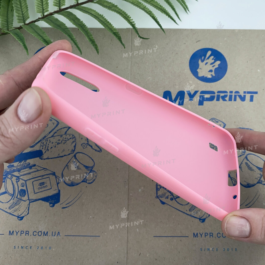 Чохол силіконовий для Samsung A01 / M01 рожевий (6688) - фото 3 - Чохли для УФ друку