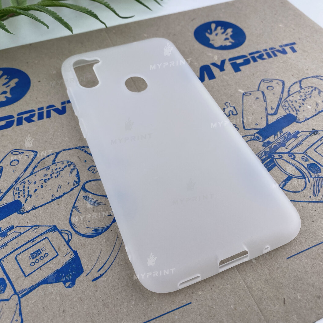 Silicone case for Samsung A11 / M11 white (6582) - фото 2 Silicone case for Samsung A11 / M11 white (6582) - фото 2 - Covers for UV printing