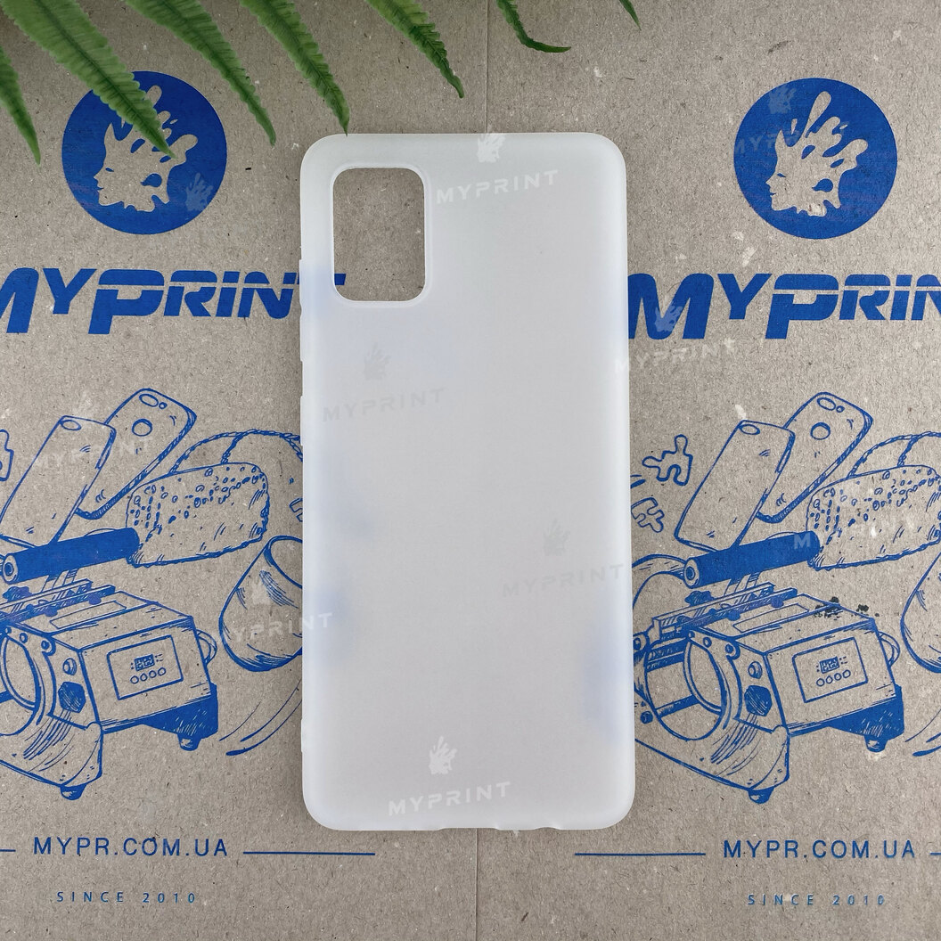 Чохол силіконовий для Samsung A51 білий (6619) - фото 1 - Чохли для УФ друку
