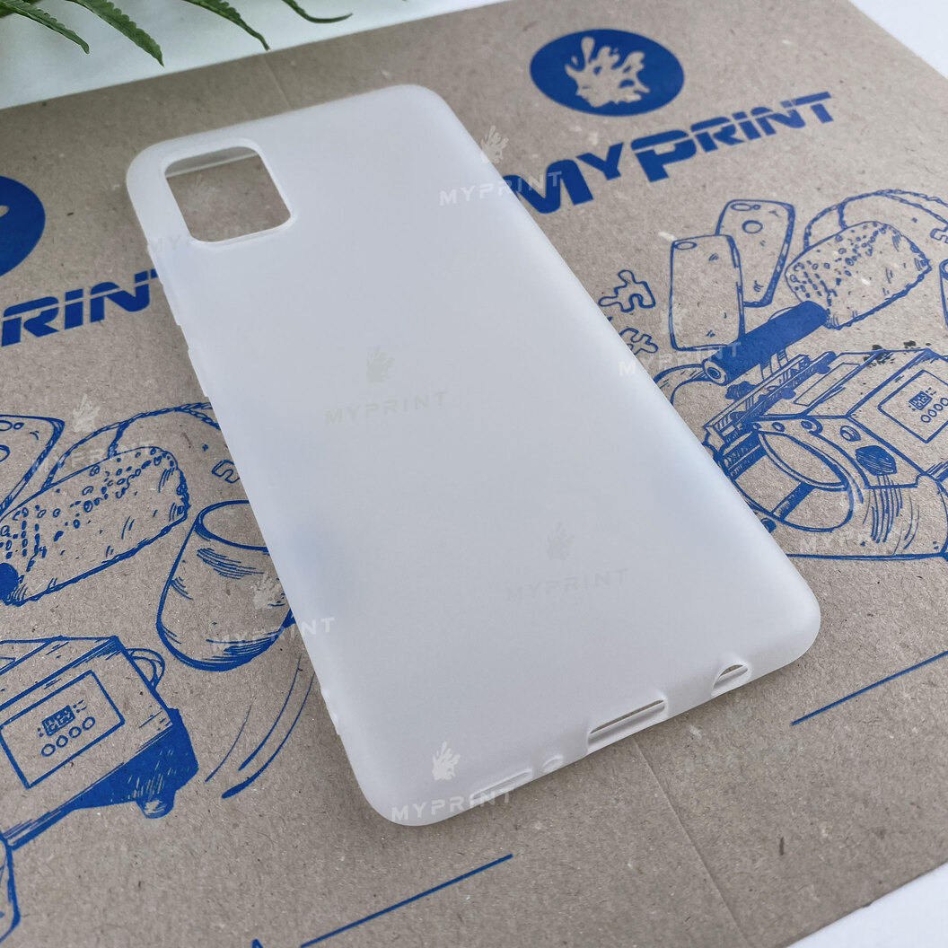 Чохол силіконовий для Samsung A51 білий (6619) - фото 2 - Чохли для УФ друку