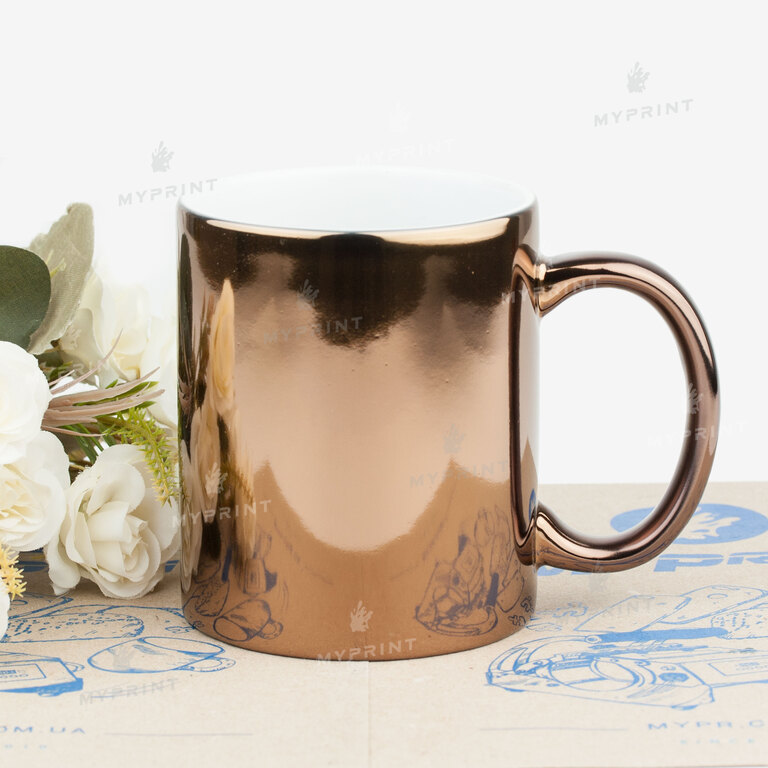 Кружка для сублимации металлик медная 11 Oz (330 мл) (6855)  Кружка для сублимации металлик медная 11 Oz (330 мл) (6855)