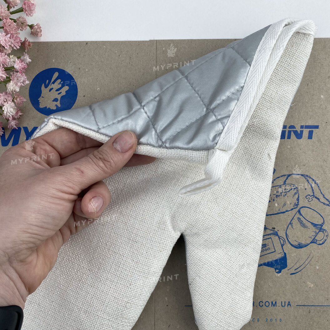 Прихватка-рукавиця для сублімації лляна 17,3*30,5 см (6925) - фото 7 - Заготовки для сублімації