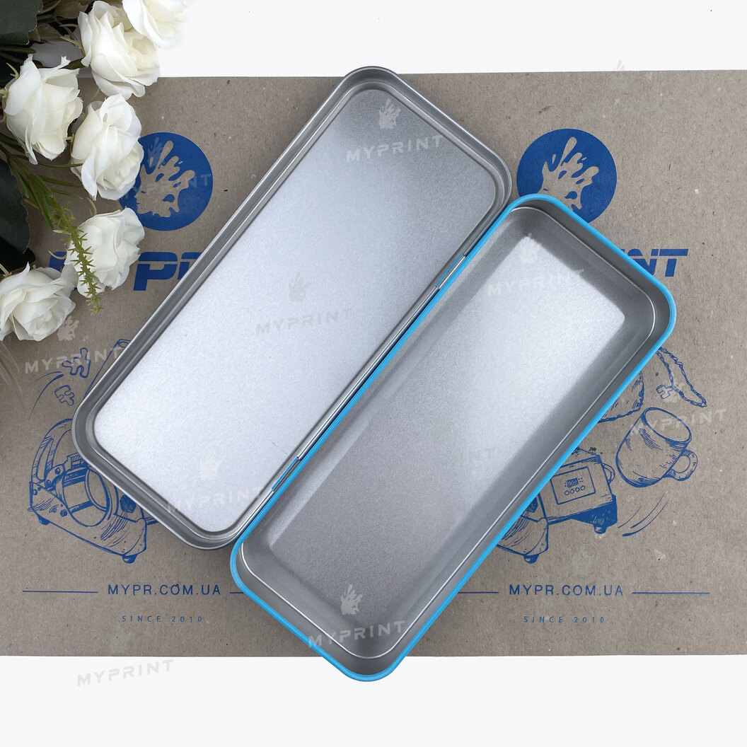 Pencil case for sublimation metallic blue 7*18 cm (6960) - фото 4 Pencil case for sublimation metallic blue 7*18 cm (6960) - фото 4 - Blanks for sublimation