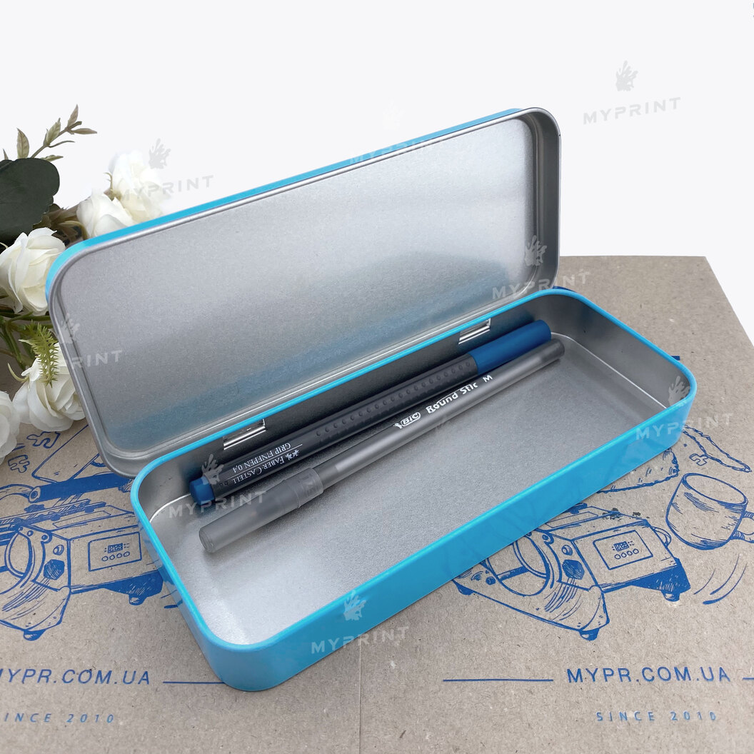 Pencil case for sublimation metallic blue 7*18 cm (6960) - фото 5 Pencil case for sublimation metallic blue 7*18 cm (6960) - фото 5 - Blanks for sublimation