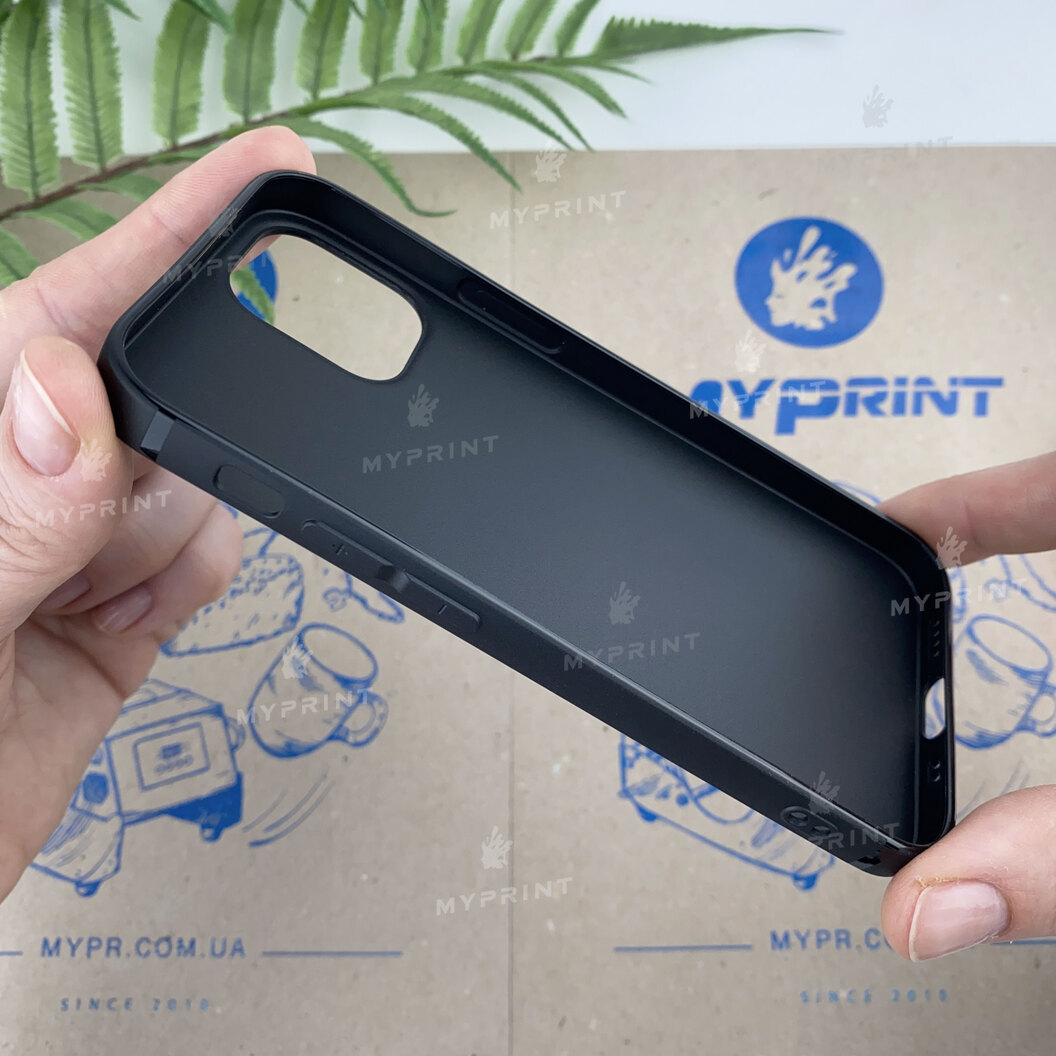 Чохол силіконовий для iPhone 12 Mini чорний (6799) - фото 3 - Чохли для УФ друку