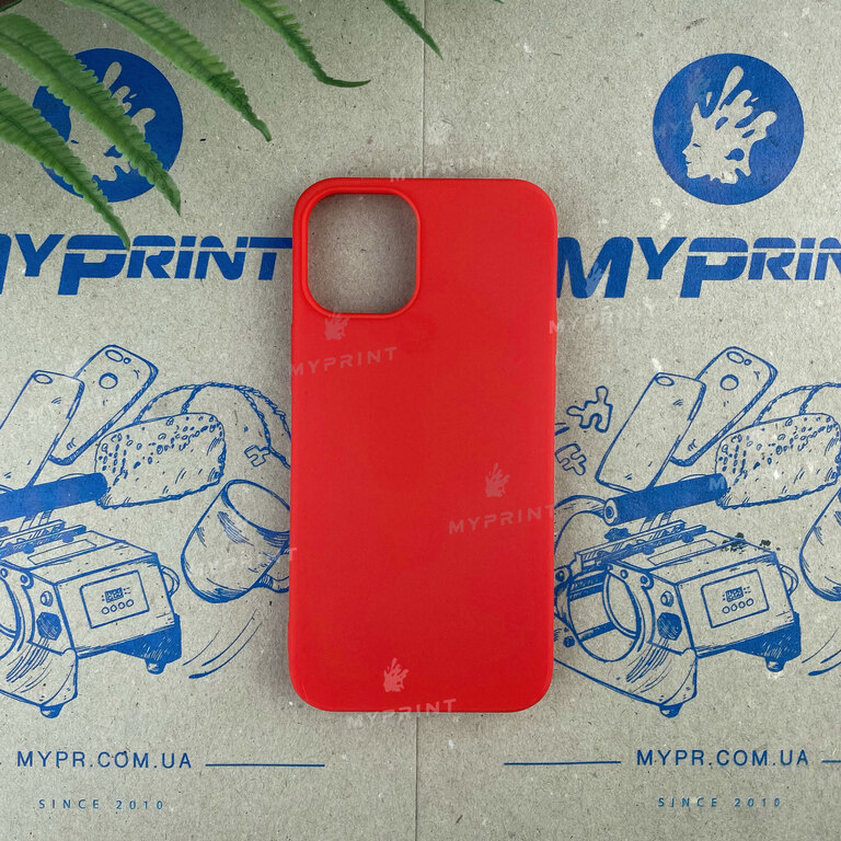 Чохол силіконовий для iPhone 12 Mini червоний (6804) 