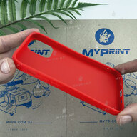 Чохол силіконовий для iPhone 12 Mini червоний (6804) - фото 3 - Чохли для УФ друку