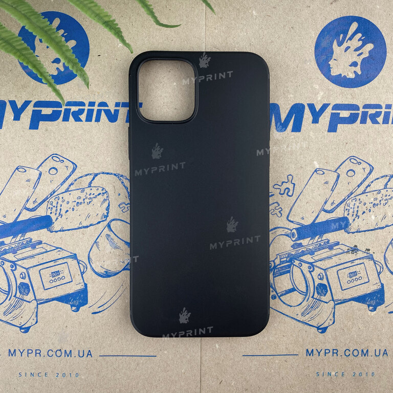Чохол силіконовий для iPhone 12/12 Pro чорний (6801) 