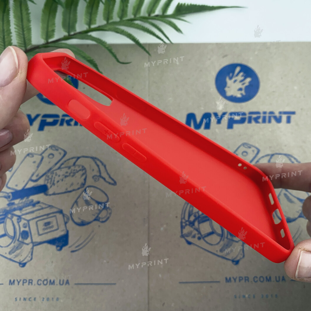 Чохол силіконовий для iPhone 12/12 Pro червоний (6803) - фото 3 Чохол силіконовий для iPhone 12/12 Pro червоний (6803) - фото 3 - Чохли для УФ друку