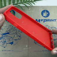 Silicone case for iPhone 12 Pro Max red (6807) - фото 3 Silicone case for iPhone 12 Pro Max red (6807) - фото 3 - Covers for UV printing