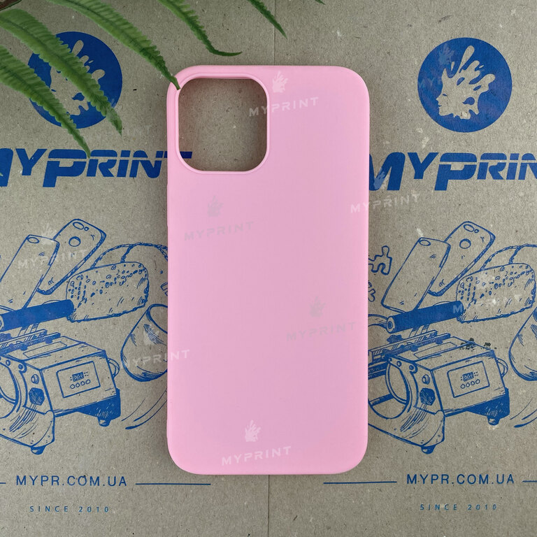 Чохол силіконовий для iPhone 12 Pro Max рожевий (6808) 
