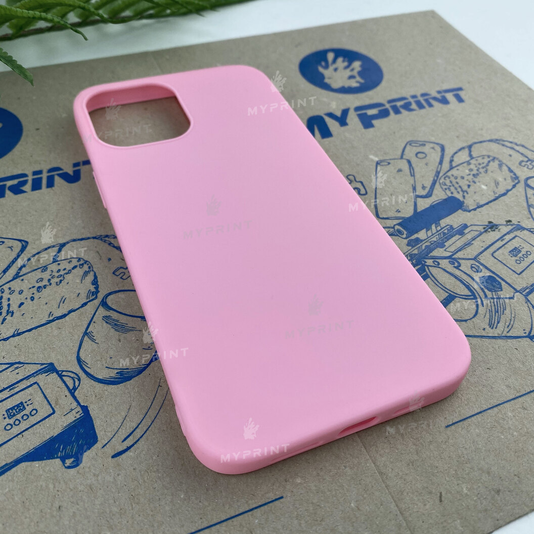 Чохол силіконовий для iPhone 12 Pro Max рожевий (6808) - фото 2 Чохол силіконовий для iPhone 12 Pro Max рожевий (6808) - фото 2 - Чохли для УФ друку