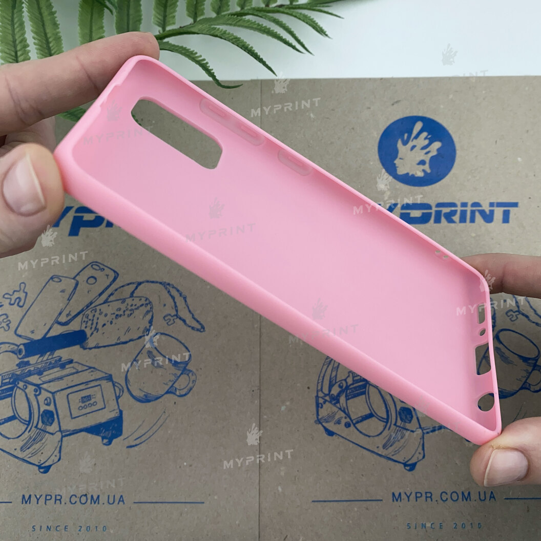 Чохол силіконовий для Samsung A41 рожевий (6618) - фото 3 - Чохли для УФ друку