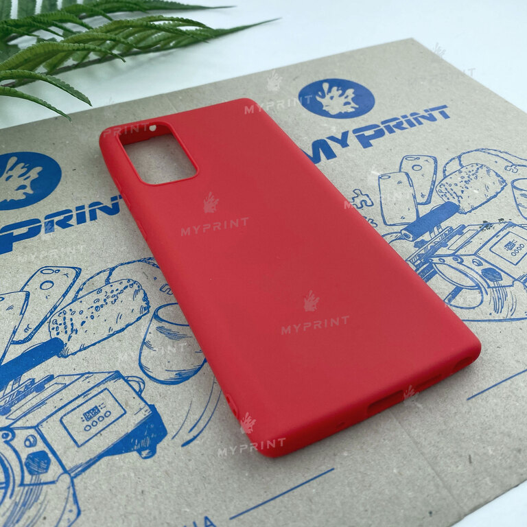 Silicone cover for Samsung Note 20 red (6811) 