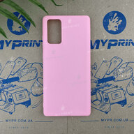 Чохол силіконовий для Samsung Note 20 рожевий (6812) - фото 1 - Чохли для УФ друку