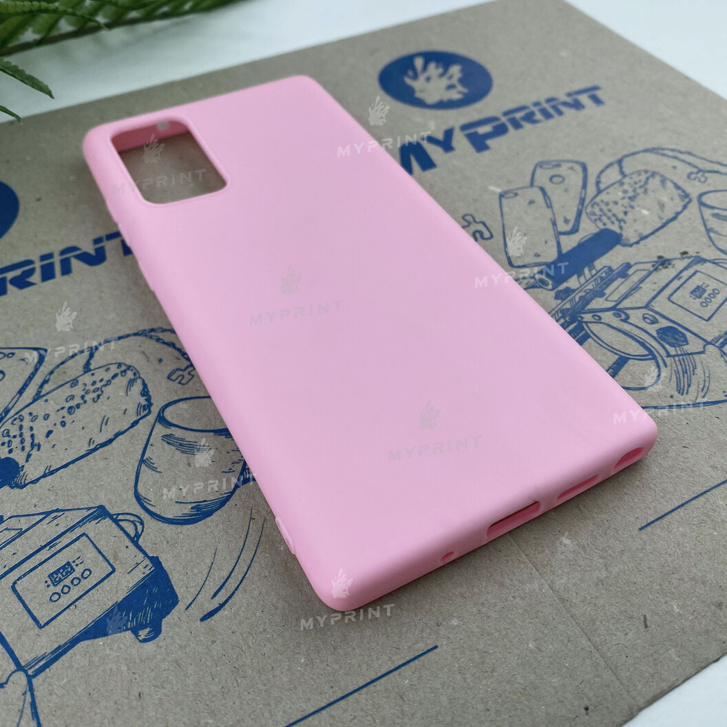 Чохол силіконовий для Samsung Note 20 рожевий (6812) - фото 2 - Чохли для УФ друку