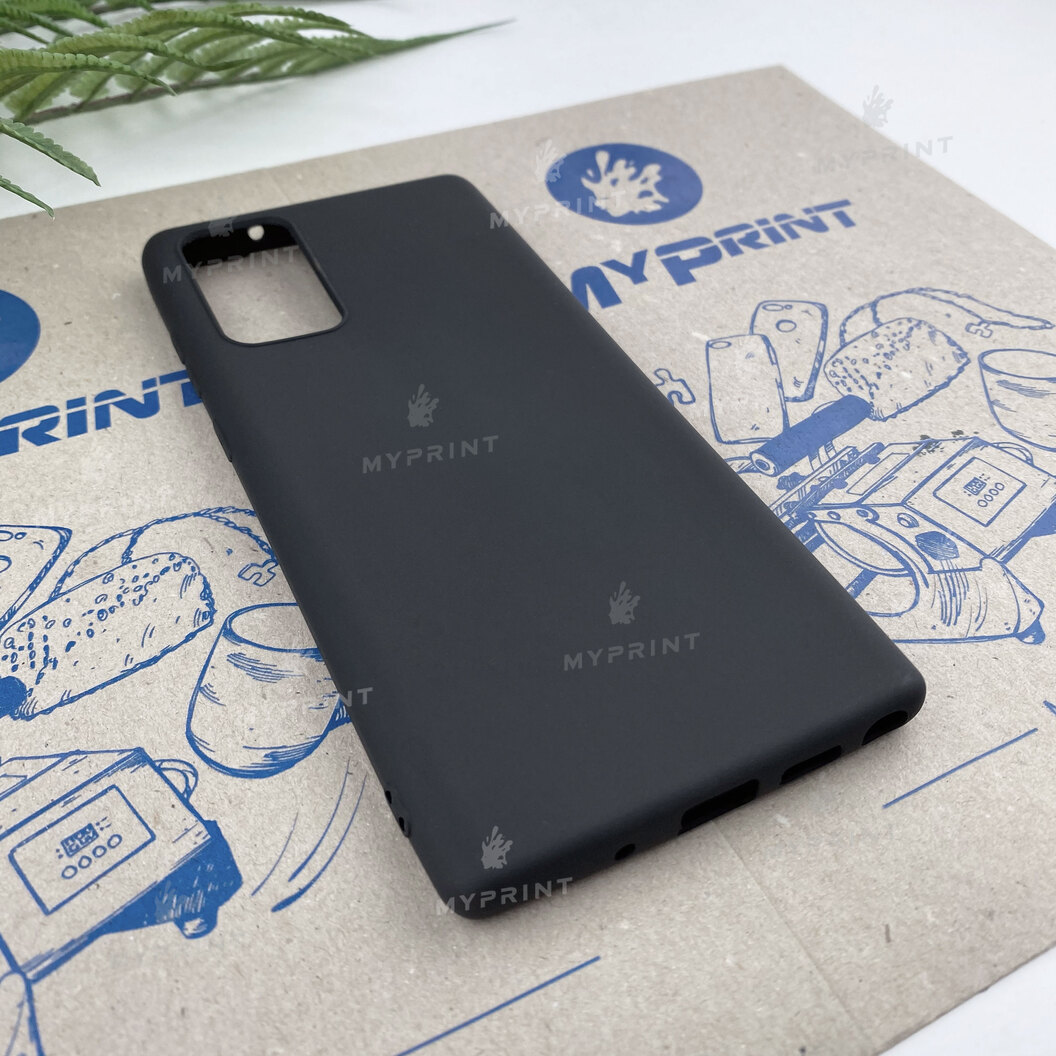 Чохол силіконовий для Samsung Note 20 чорний (6813) - фото 2 Чохол силіконовий для Samsung Note 20 чорний (6813) - фото 2 - Чохли для УФ друку