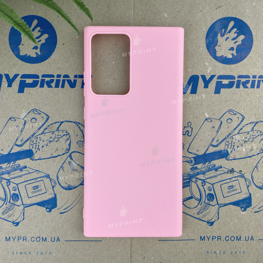 Чохол силіконовий для Samsung Note 20 Ultra рожевий (6816) - фото 1 Чохол силіконовий для Samsung Note 20 Ultra рожевий (6816) - фото 1 - Чохли для УФ друку