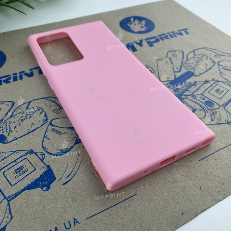 Чохол силіконовий для Samsung Note 20 Ultra рожевий (6816) 
