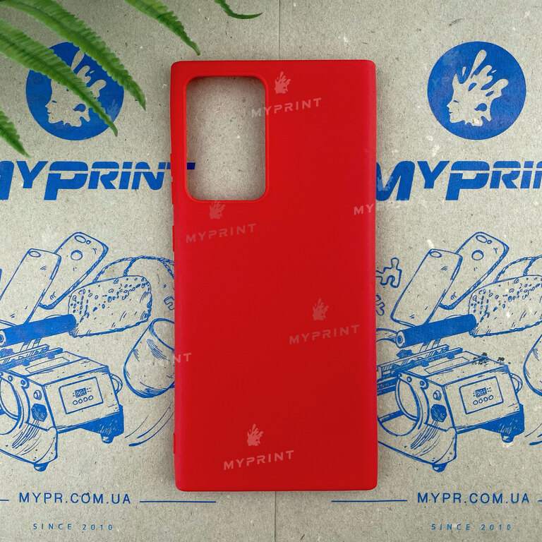 Чохол силіконовий для Samsung Note 20 Ultra червоний (6817) 