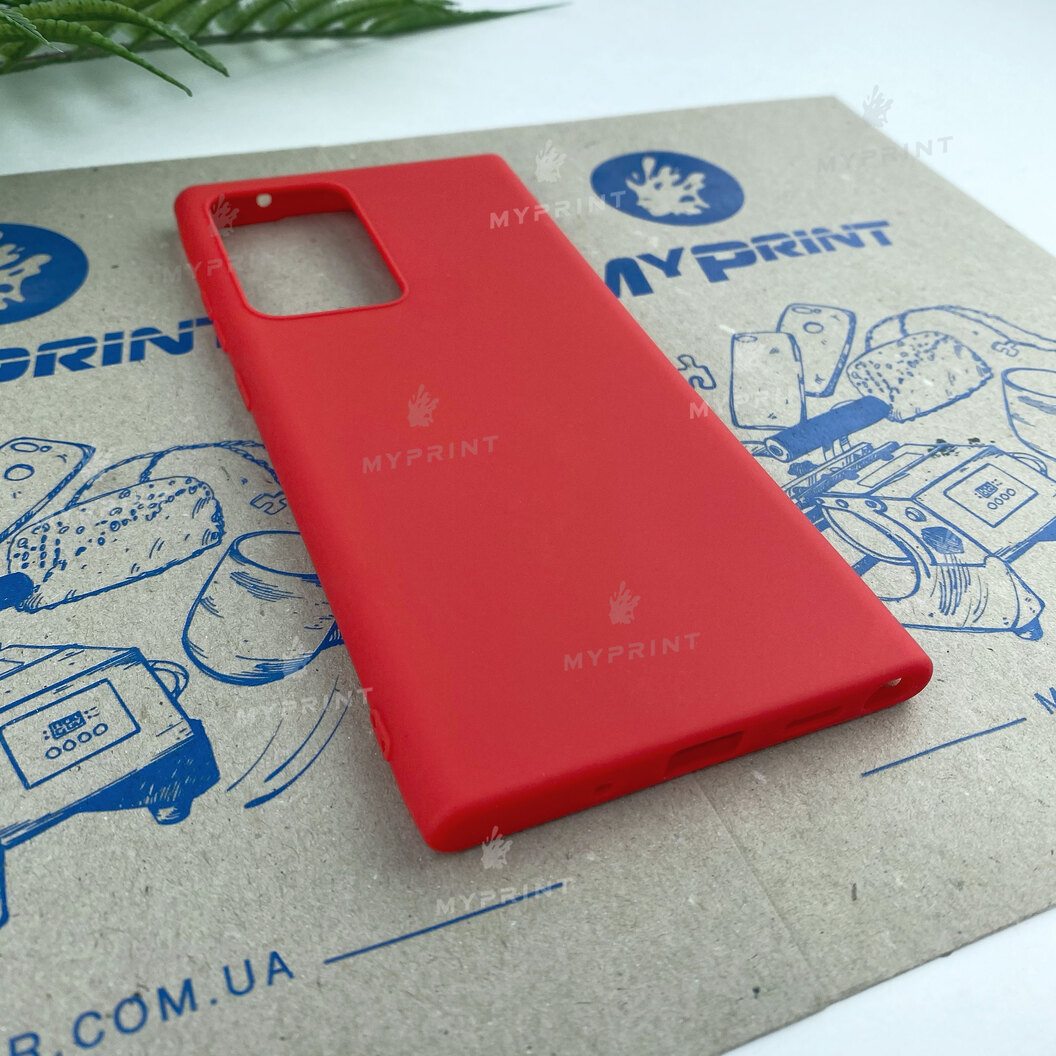 Чохол силіконовий для Samsung Note 20 Ultra червоний (6817) - фото 2 - Чохли для УФ друку