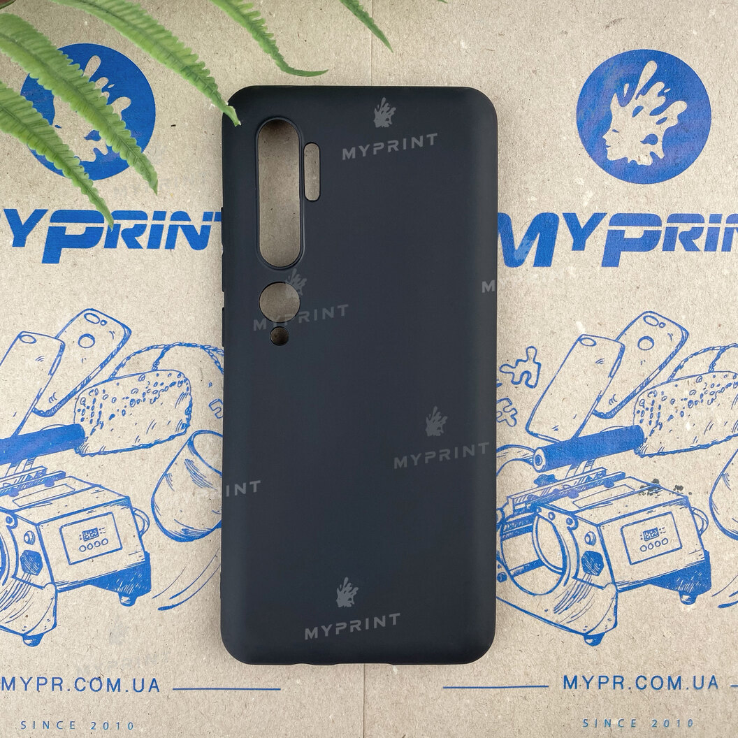 Чохол силіконовий для Xiaomi Mi Note 10 чорний (6663) - фото 1 Чохол силіконовий для Xiaomi Mi Note 10 чорний (6663) - фото 1 - Чохли для УФ друку
