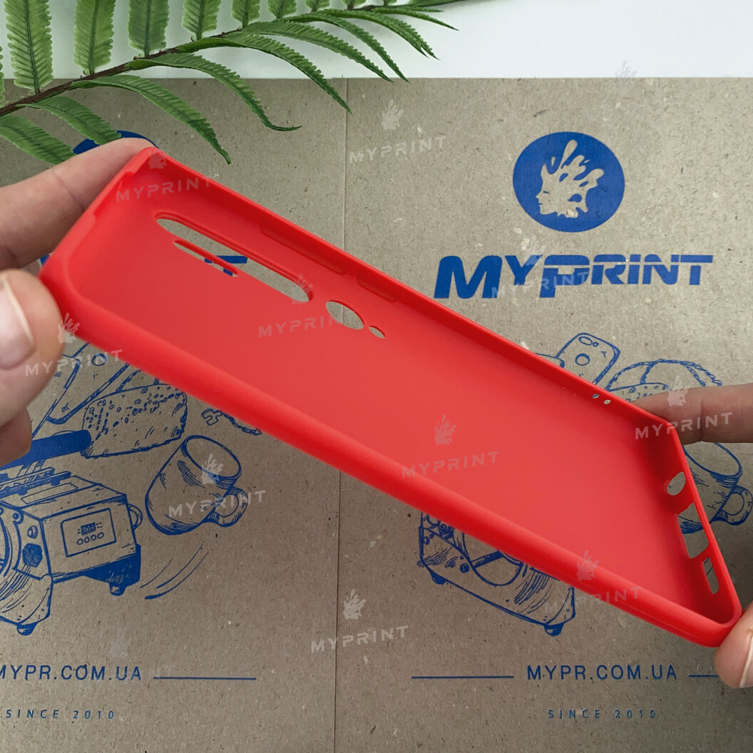 Чохол силіконовий для Xiaomi Mi Note 10 червоний (6665) - фото 3 - Чохли для УФ друку