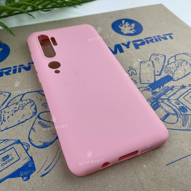 Чохол силіконовий для Xiaomi Mi Note 10 рожевий (6664)  Чохол силіконовий для Xiaomi Mi Note 10 рожевий (6664)